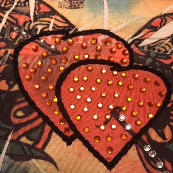 Awesome Sleeveless Long Designer Dress with Hearts ❤️ and Sequins-VALENTINES DAY - Picture 14 of 16